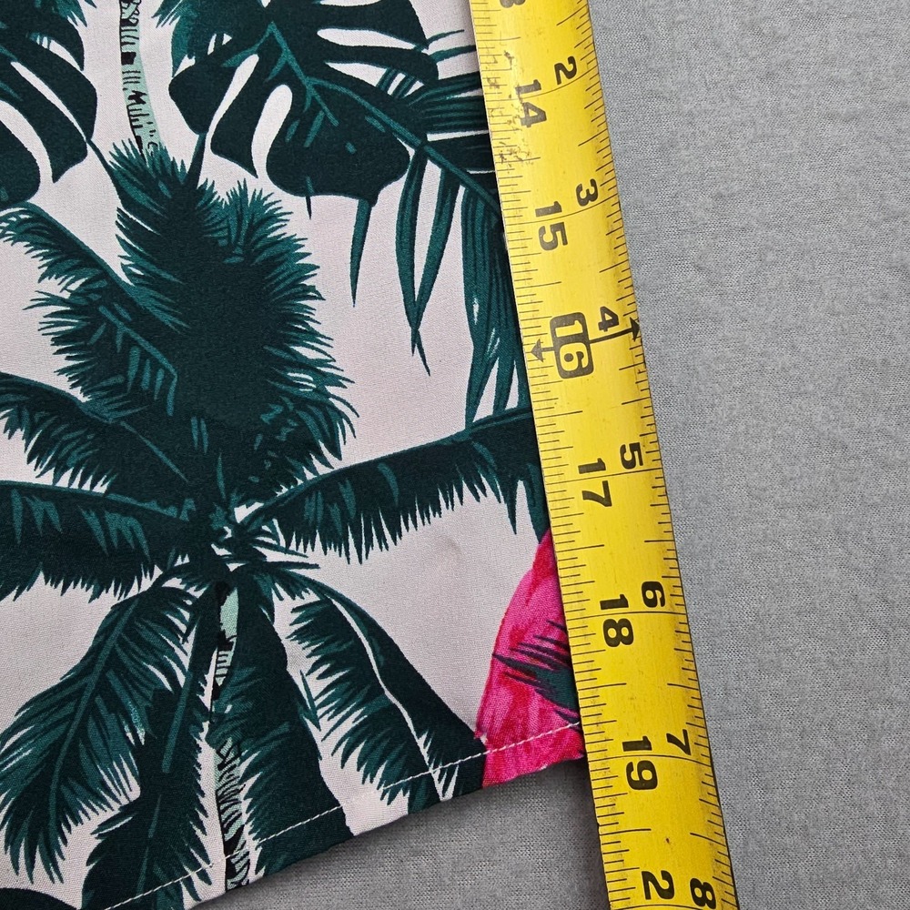Men 2 Piece Tropical Flamingo Hawaiian Shirt & Shorts 6XL Resort Camp Vacation - Picture 6 of 13